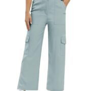TOPLOT Cotton Multi-Pocket Cargo Pant for Women