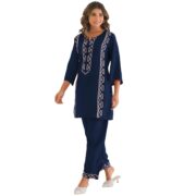 SHIENZY Ethnic Co-Ord Set | Casual Pant Top for Women | Fancy Kurta Set | Full Dress Pair | Stylish Kurti Outfit | Co-Ordination Wear