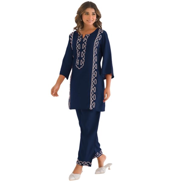 SHIENZY Ethnic Co-Ord Set | Casual Pant Top for Women | Fancy Kurta Set | Full Dress Pair | Stylish Kurti Outfit | Co-Ordination Wear