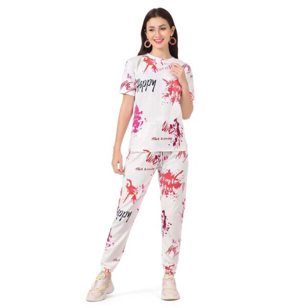 DHRUVI TRENDZ Womens Lycra Pyjama Sets Regular Fit Pajama Set