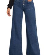 GRECIILOOKS Regular Fit Pant Baggy High Waist | Bell Bottom Jeans for Women
