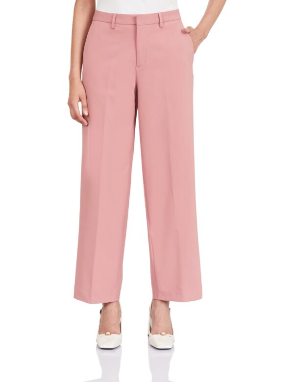 Symbol Premium Women's Mid Rise Relaxed Business Casual Pants