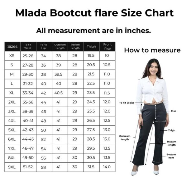 Mlada Bootcut Flare Pants for Women Stretch Cotton Knit Boot Cut Mid Waist Flared Trouser Elastic Waist Band Utility Pockets for Formal Office Work Wear,Travel-Regular/Plus Size-Light Pink, - Image 4