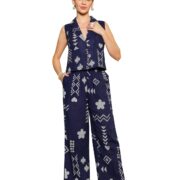 Stylum Women's Geomatric Printed Rayon Slub Short Kurti