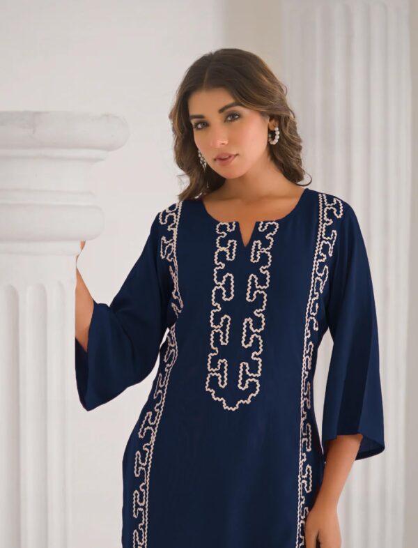 SHIENZY Ethnic Co-Ord Set | Casual Pant Top for Women | Fancy Kurta Set | Full Dress Pair | Stylish Kurti Outfit | Co-Ordination Wear - Image 3