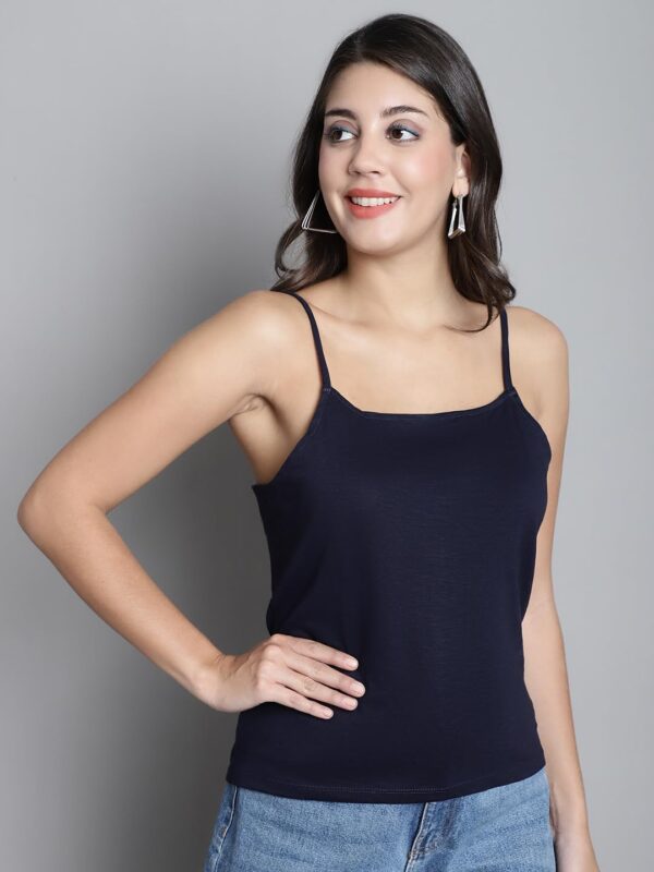 DRESSITUDE Women Self Designed Round Neck Flared Sleeve Lace Top with Camisole - Image 3