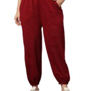 UZARUS Women's Loose Fit Baggy Jogger Pants with 2 Side Pockets & Hem Grip – Ideal for Morning Walk, Yoga, Travel & Casual Wear