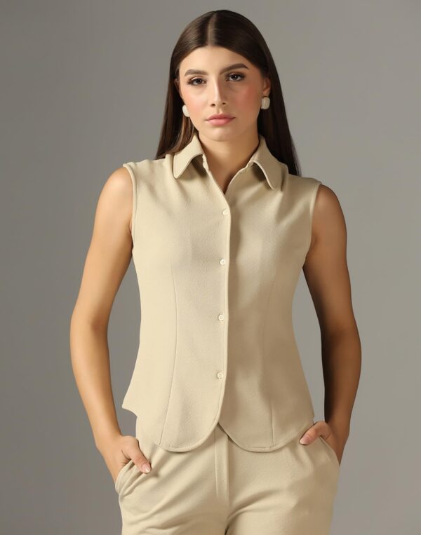 SIRIL Lycra Co Ord Set for Women, Co ord Set for Women Stylish - Image 4