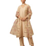 Myx Women's Kurta Pant Set with Embroidered Organza Dupatta | Viscose,Rayon