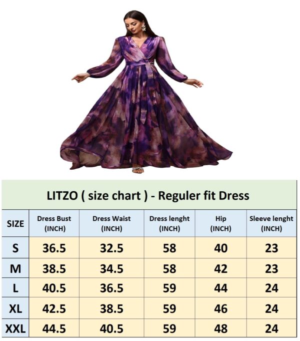 LITZO Dresses for Women || Western Dresses for Women - Image 4