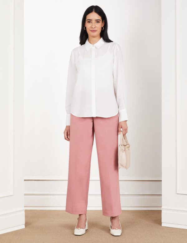 Symbol Premium Women's Mid Rise Relaxed Business Casual Pants - Image 8
