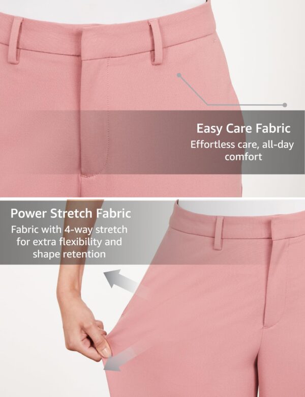 Symbol Premium Women's Mid Rise Relaxed Business Casual Pants - Image 6