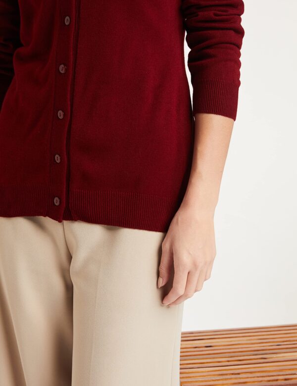 Symbol Women's Acrylic Quilted Jacket Cardigan Sweater - Image 5