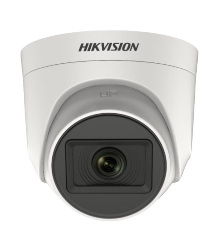 HIKVISION 5 MP Indoor Dome CCTV Camera with inbuilt Audio Mic DS-2CE76H0T-ITPFS White Wired, 1080P