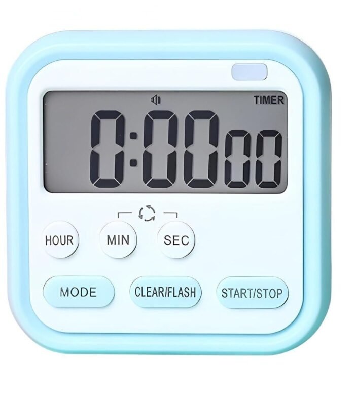 SADRUCHI Digital Magnetic Multi-Function Timer Clock with Large LCD Display, Loud Alarm, Retractable Stand, Stopwatch Stand Hanging Hole, Countdown Flashing Light, Dual-Purpose Time Management Clock