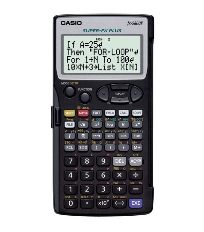 Casio FX-5800P Scientific Programmable Scientific Calculator, Black
