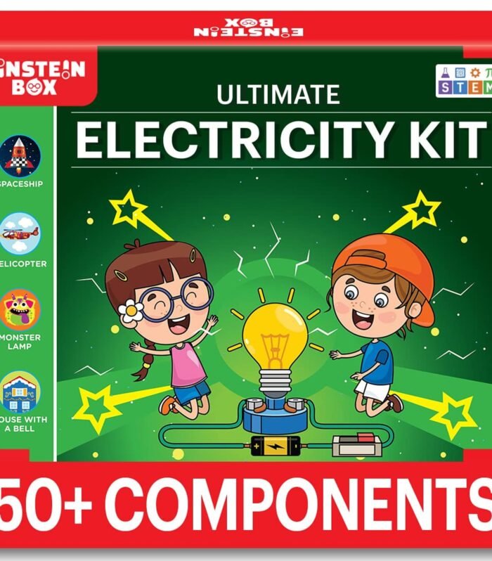 Einstein Box Ultimate Electricity & Science Kit | Science Project Kit | Electric Project Kit | Electronic Circuits | Electric Circuit Kit | Toys for Boys 7-14 Years | Science Experiment Kit