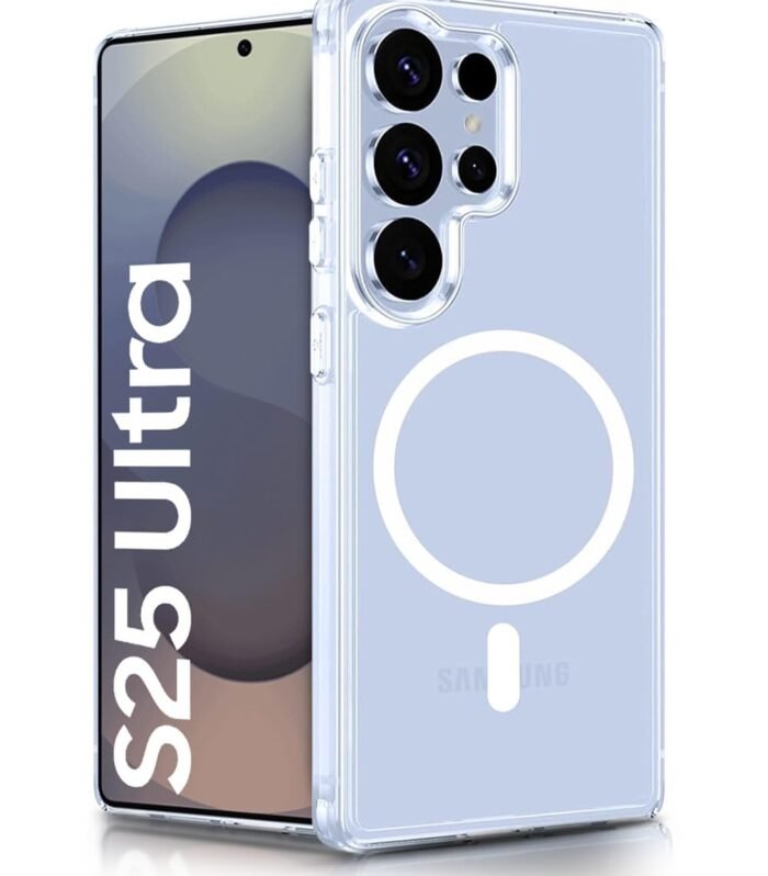 WOW IMAGINE Ultra-Hybrid Back Case Cover for Samsung Galaxy S25 Ultra 5G | Compatible with MagSafe | Drop and Camera Protection | Shockproof Crystal Clear Mobile Back Case (PC+TPU, Transparent)