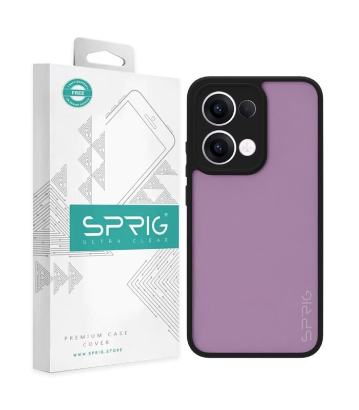 SPRIG Compatible with Oppo Reno 13 5G EdgeTone Back Cover Drop Tested Shock Proof Mobile Case for Men, Women, Boys and Girls with Camera Protection (Black Transparent)