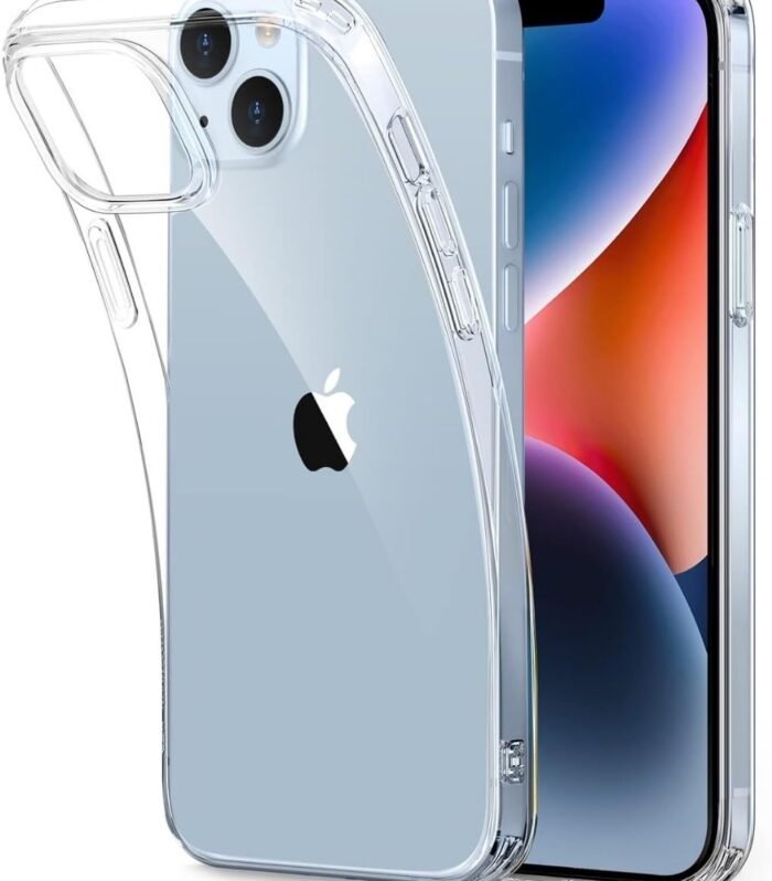 Prolet Case Cover Compatible with iPhone 13 Silicone Case Cover Clear Transparent Shockproof Protective Phone Soft Silicone Slim Cover Compatible with iPhone 13 (Transparent)