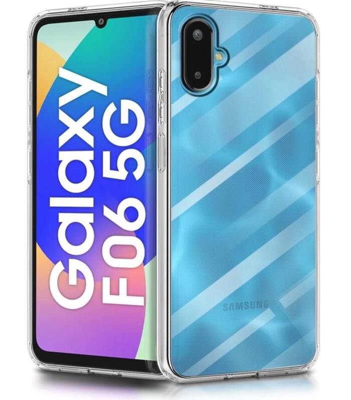 WOW IMAGINE Transparent Back Cover Case for Samsung Galaxy M06 5G | Galaxy F06 5G | Raised Bumps for Full Device & Camera Protection Shockproof TPU Silicone Back Case Mobile Cover – Transparent