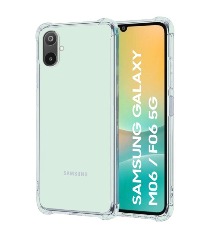 CEDO Samsung Galaxy M06 / F06 (5G) Bumper Case | Soft Jel Flexible Thin Full Protection Shock Proof Clear TPU Back Case Cover for Samsung Galaxy M06 / F06 (5G) (Transparent)