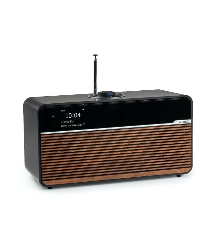 Ruark Audio R2 MK4 / Smart Music System with FM/Internet Radio/Streaming with spotify Connect/Bluetooth 5.0 / USB-C Playback/Charge Port/Headphone Output / 18 Watt (Espresso)