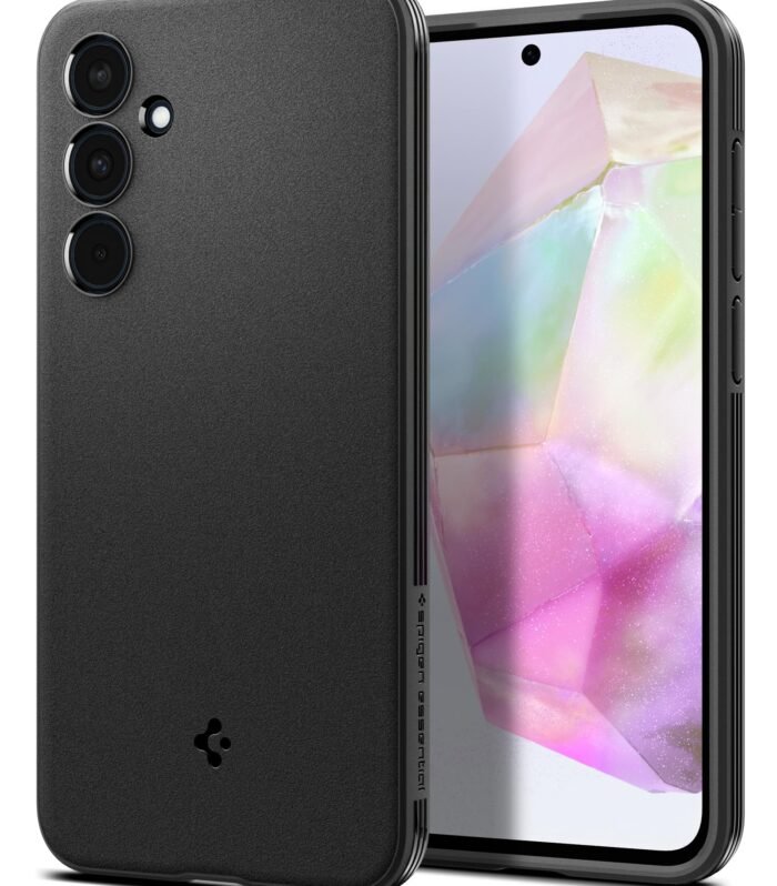 Spigen Essential Sand Blast for Samsung Galaxy A35 5G Case, Galaxy A35 5G Back Cover (2024) - TPU｜Matte Black