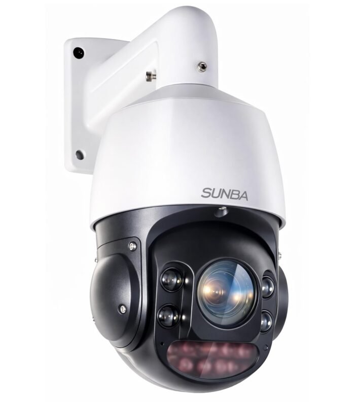 SUNBA 4K 30X Optical Zoom IP PoE+ Outdoor PTZ Camera Outdoor, Two-Way Audio High Speed Security PTZ Dome, Long Range Infrared Night Vision up to 1000ft (405-D30X 4K)