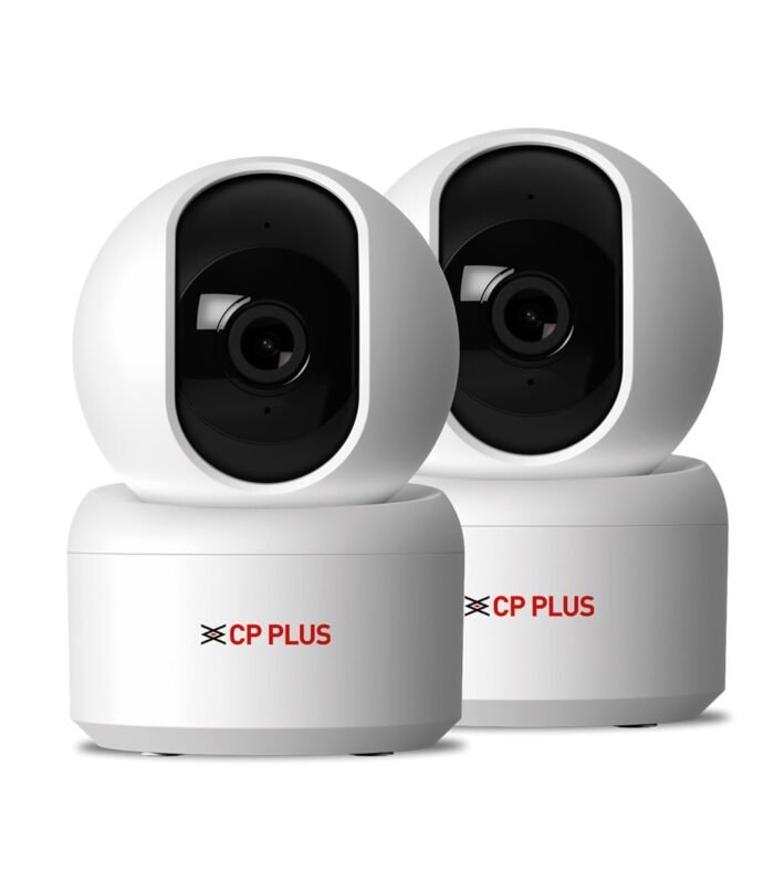 3MP Smart Wi-Fi CCTV Security Camera | 360° Pan & Tilt | CTC Cyber Secure | View & Talk | Smart Detection Suite | Night Vision | Cloud Storage | Supports OK Google | CP-E35Q (Pack of 2)