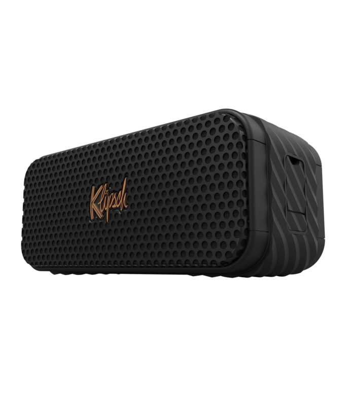 Klipsch The Nashville Portable Bluetooth Speaker with a 2.25" Full Range Drivers for 360 Degree Audio, IP67 dust and Waterproof Rating, 24 Hours of Playtime for Live Concert Experience |Black