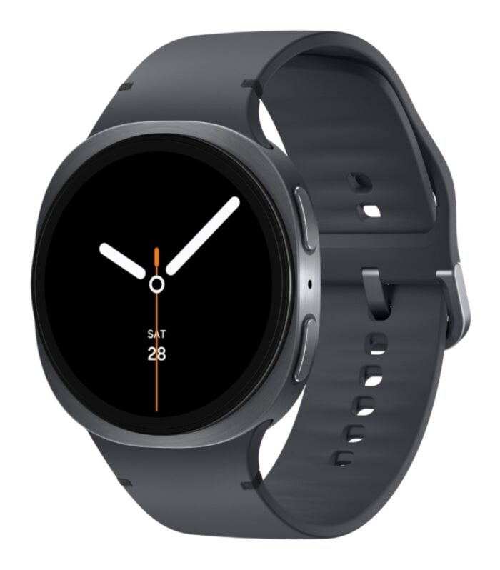 Samsung Galaxy Watch8 (40mm, LTE, Graphite) with 3nm Processor | Dual GPS | Sapphire Glass & Armor Aluminum | 5ATM & IP68 | BP, ECG, IHRN & Vascular Load Monitoring | Anti-oxidant Index
