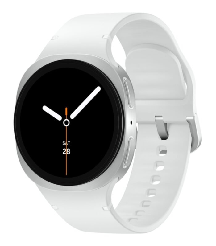 Samsung Galaxy Watch8 (40mm, LTE, Silver) with 3nm Processor | Dual GPS | Sapphire Glass & Armor Aluminum | 5ATM & IP68 | BP, ECG, IHRN & Vascular Load Monitoring | Anti-oxidant Index