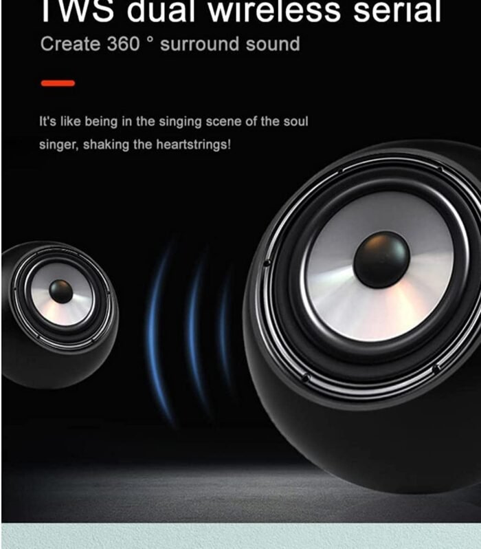 JARNI TWS Wireless Portable Mini Bluetooth Speakers with Big Sound, Wireless Stereo Pairing, Metal Enclosure, IP65 Splashproof, Minimalism Design, Nylon Lanyard for Echo Dot/Android/ipad/iPhone/Laptop