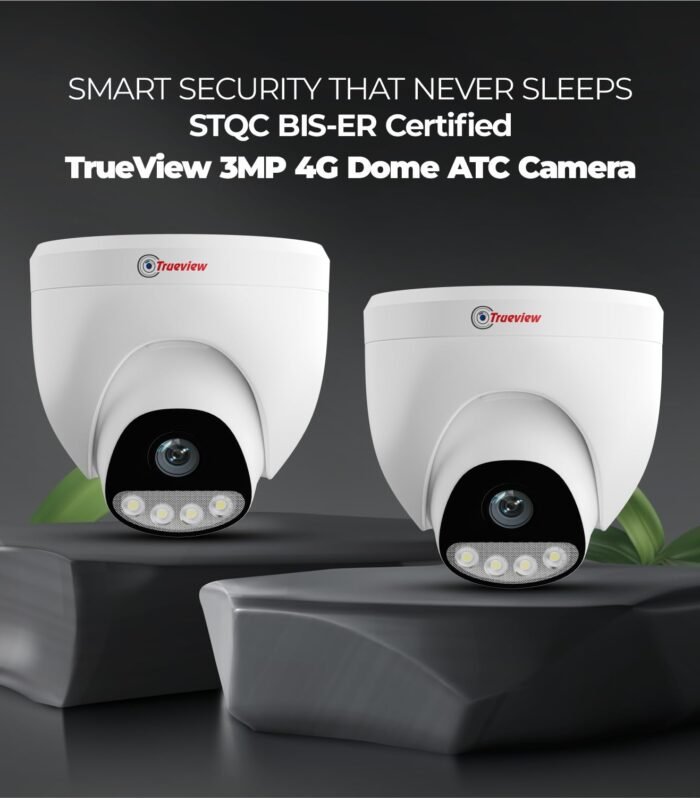 3MP 4G Dome CCTV Camera (Pack of 2) | SIM Based Security Camera | STQC Certified | All Time Color Night Vision | AI Human Detection | Two-Way Audio | 256GB Memory Card & Cloud Support