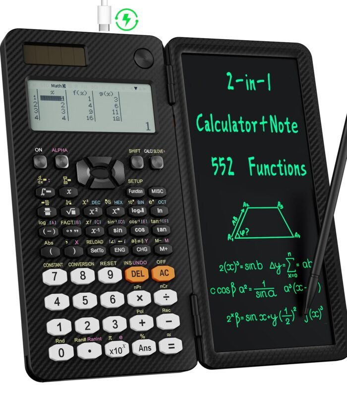 991EX Scientific Calculator 552 Functions 6-Line Display for High School