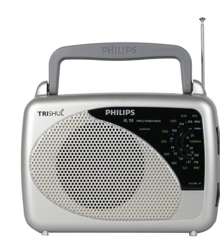 RL118/94 Portable FM/AM Radio, 3-in-1 Power (Rechargeable Battery, AC/DC), Telescopic Antenna