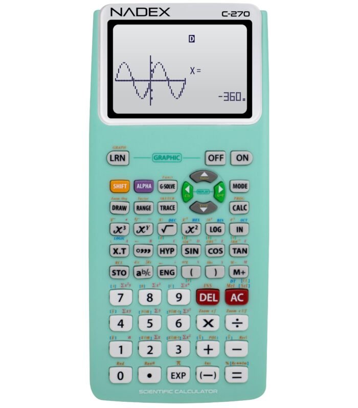 Scientific Calculator with Graph Functions for College and High School Students, Engineering, Advanced Mathematics, Calculus, Algebra, Geometery, Trigonometry, Statistics, Physics, Chemistry - Green