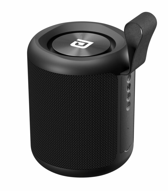 Portronics SoundDrum P 20W Portable Bluetooth Speaker with 6-7 hrs Playback Time, Handsfree Calling, USB Slot, Aux-in Port, Type C Charging (Black)