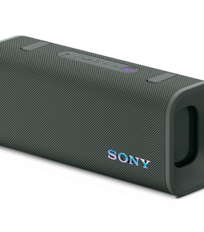 Sony ULT Field 3 Bluetooth Speaker, 48W Massive Bass, 24Hr Battery, IP67 Water/Dust/Shock/Rustproof, Hands-Free Calling, Quick Charge, Strap-Grey